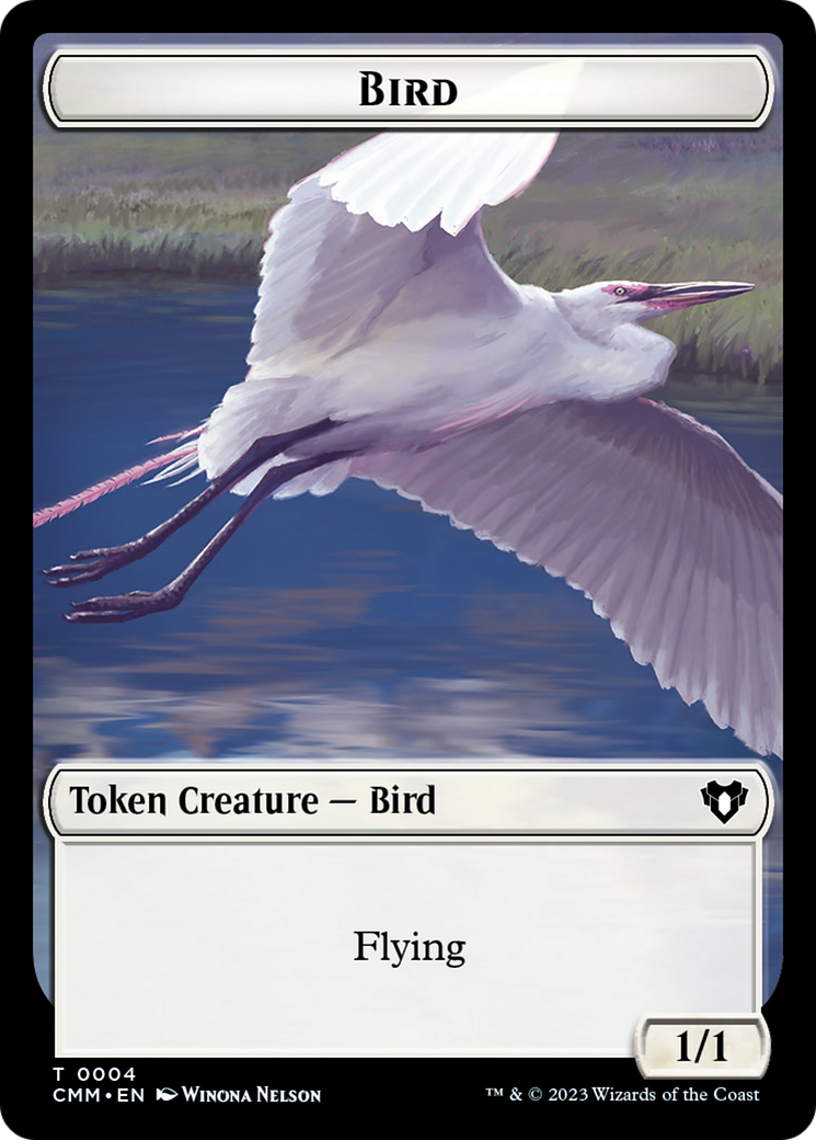 Copy (54) // Bird Double-Sided Token [Commander Masters Tokens] | Silver Goblin