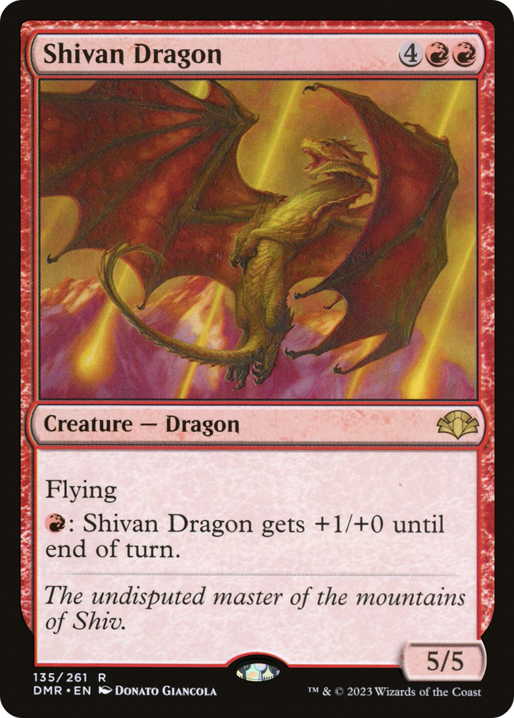 Shivan Dragon [Dominaria Remastered] | Silver Goblin
