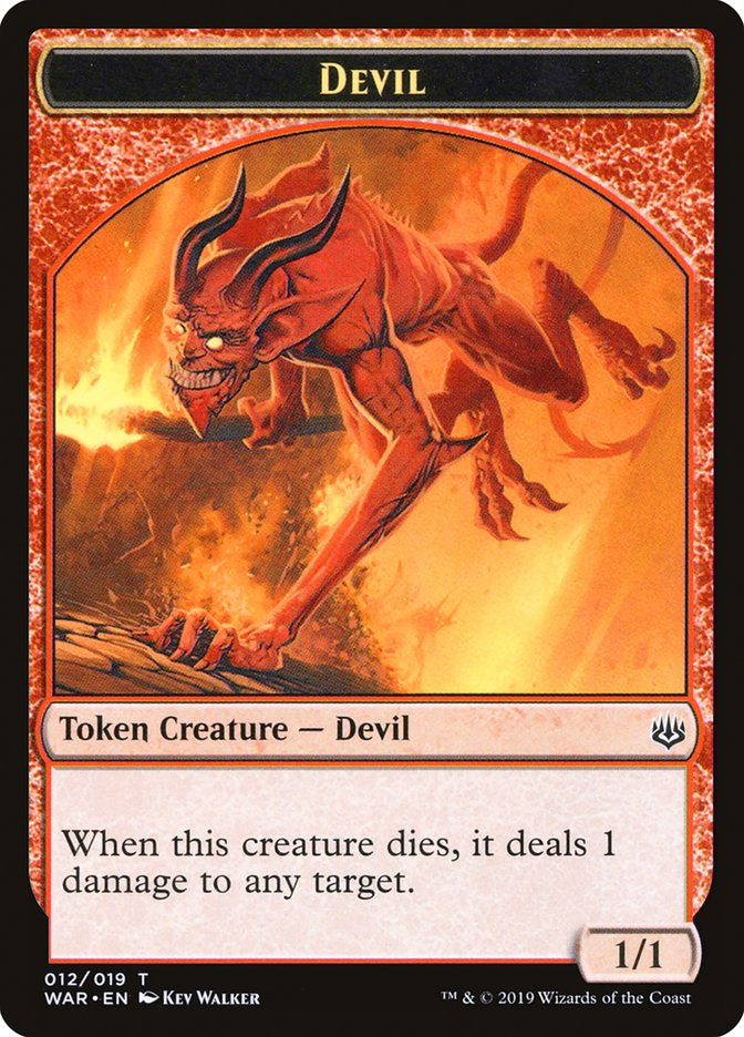 Devil Token [War of the Spark Tokens] | Silver Goblin