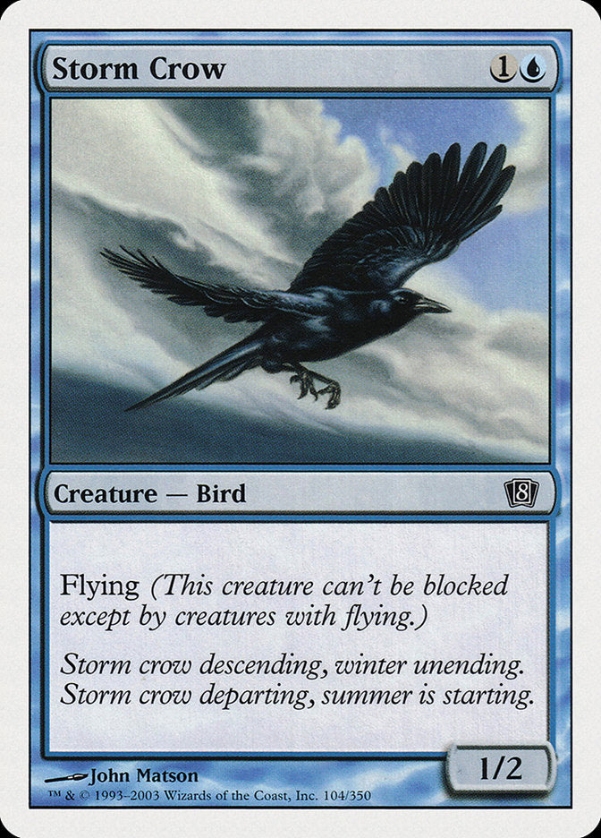 Storm Crow [Eighth Edition] | Silver Goblin