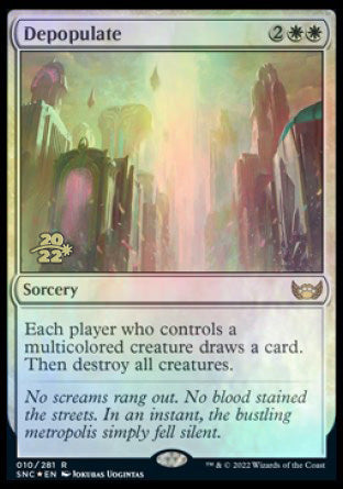 Depopulate [Streets of New Capenna Prerelease Promos] | Silver Goblin