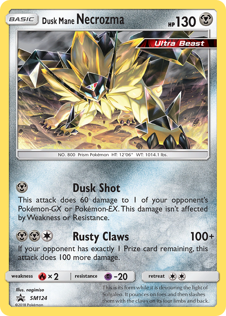 Dusk Mane Necrozma (SM124) [Sun & Moon: Black Star Promos] | Silver Goblin