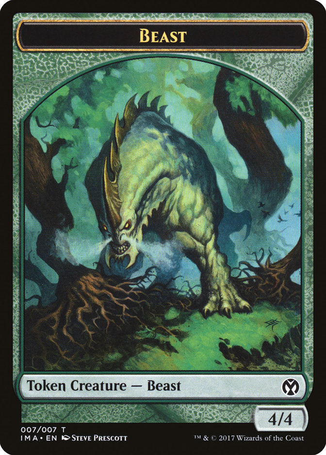 Beast Token [Iconic Masters Tokens] | Silver Goblin