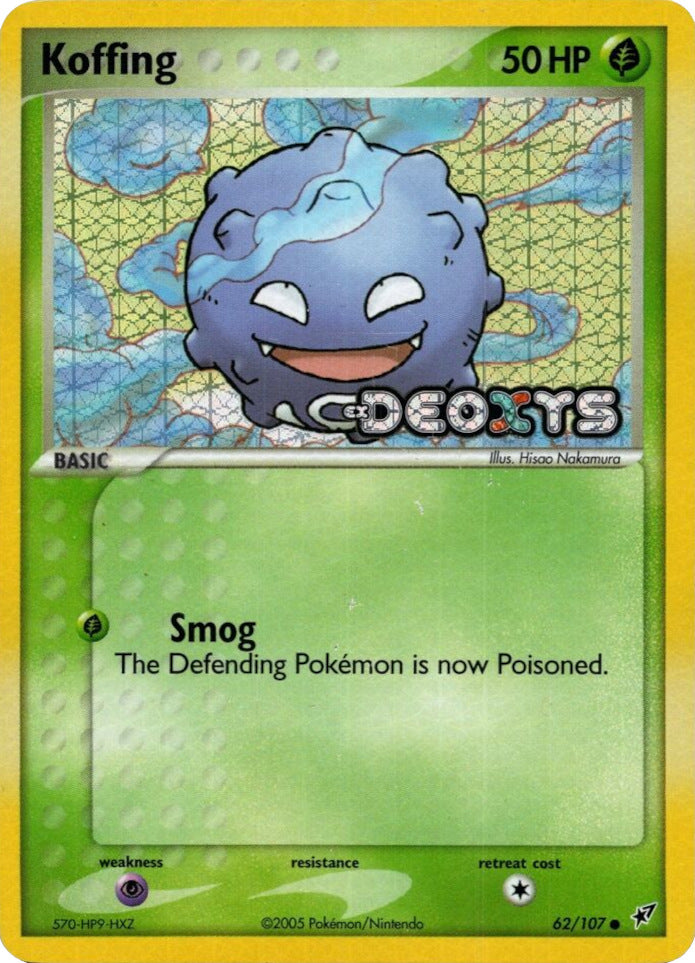 Koffing (62/107) (Stamped) [EX: Deoxys] | Silver Goblin