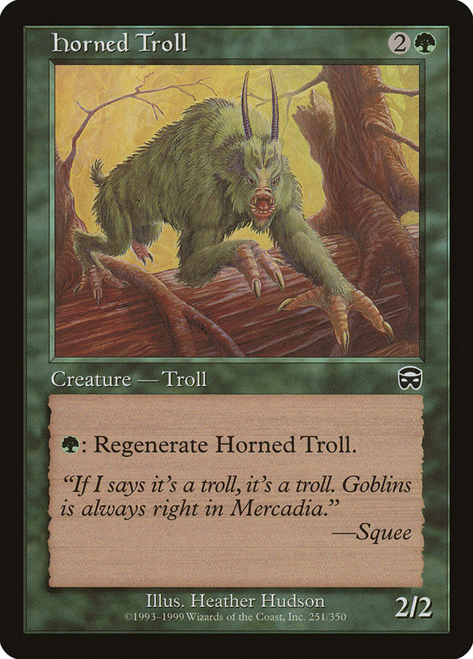 Horned Troll [Mercadian Masques] | Silver Goblin