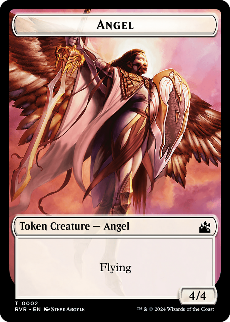 Angel Token (0002) [Ravnica Remastered Tokens] | Silver Goblin