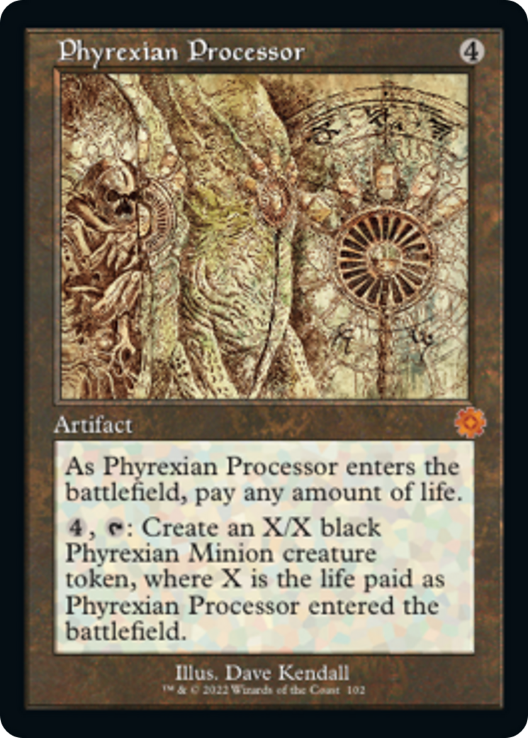 Phyrexian Processor (Retro Schematic) [The Brothers' War Retro Artifacts] | Silver Goblin