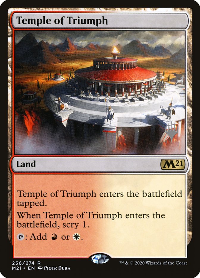 Temple of Triumph (Promo Pack) [Core Set 2021 Promos] | Silver Goblin