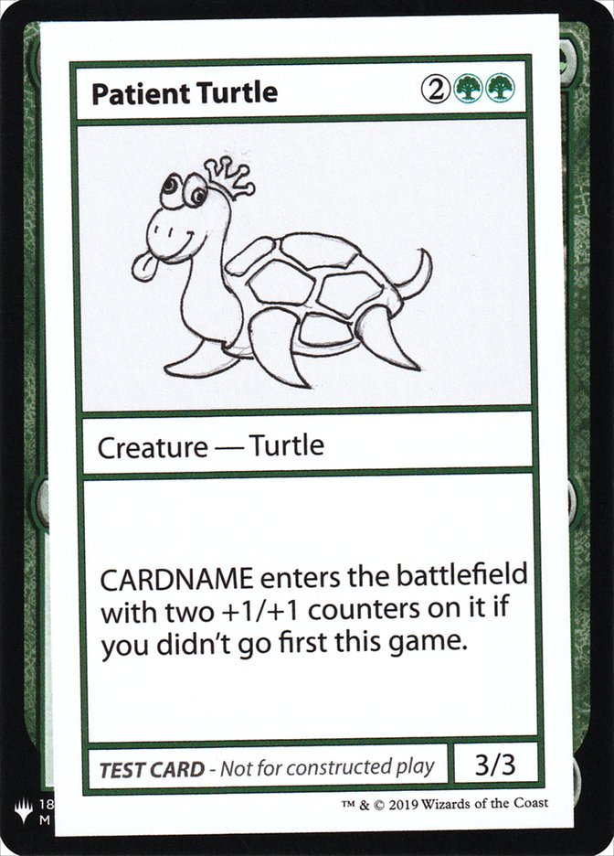 Patient Turtle [Mystery Booster Playtest Cards] | Silver Goblin