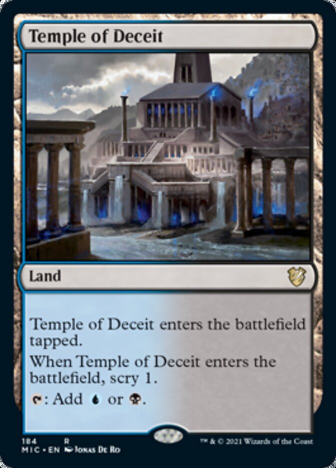Temple of Deceit [Innistrad: Midnight Hunt Commander] | Silver Goblin