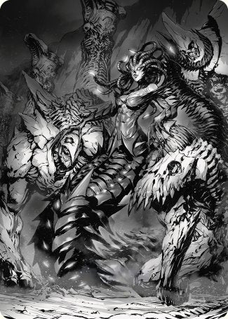 Vraska, Betrayal's Sting Art Card [Phyrexia: All Will Be One Art Series] | Silver Goblin