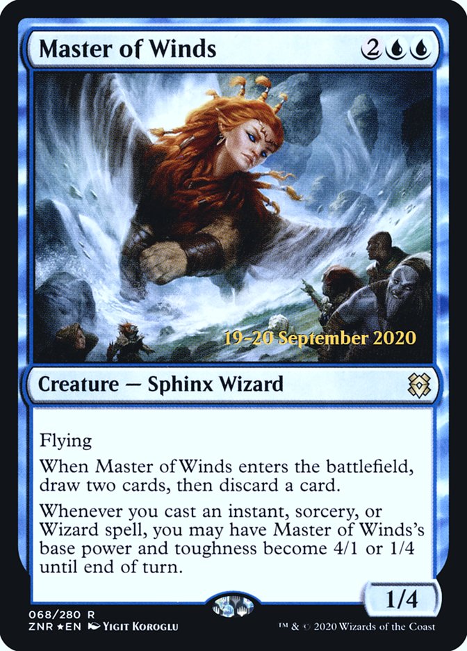 Master of Winds [Zendikar Rising Prerelease Promos] | Silver Goblin