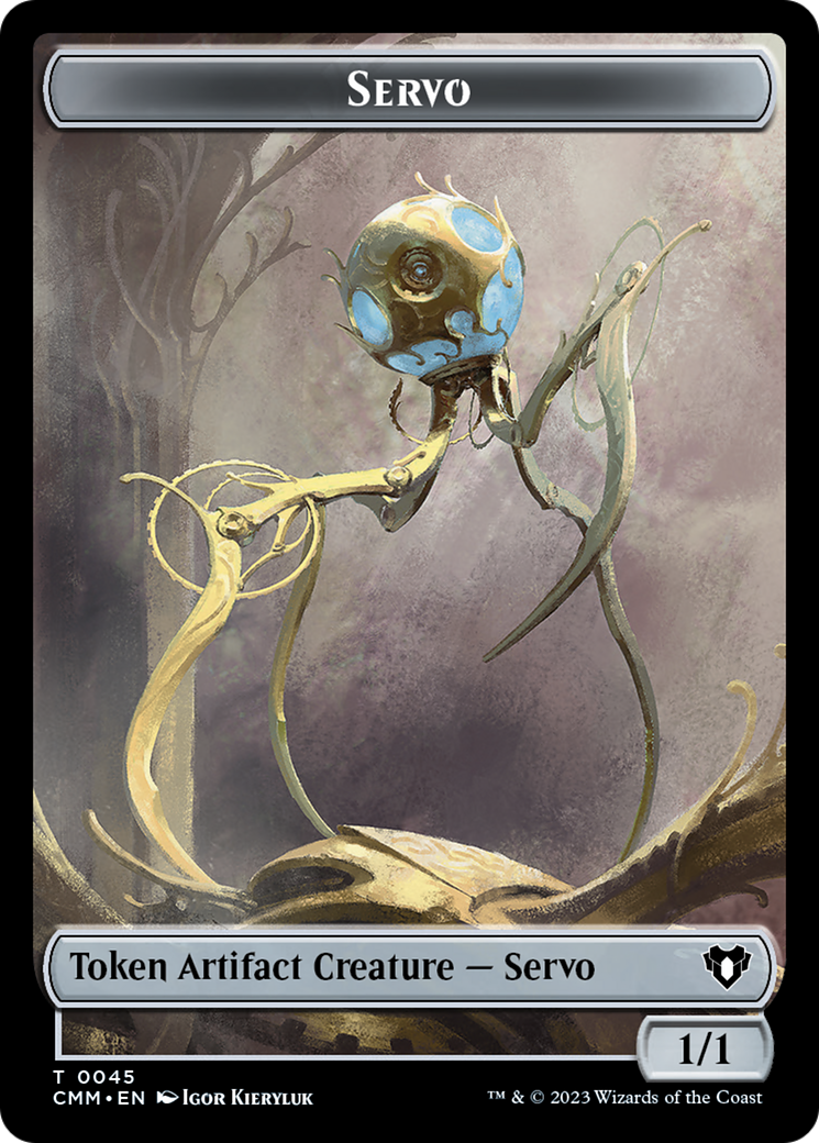 Servo // Elephant Double-Sided Token [Commander Masters Tokens] | Silver Goblin