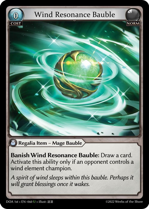 Wind Resonance Bauble (060) [Dawn of Ashes: 1st Edition] | Silver Goblin