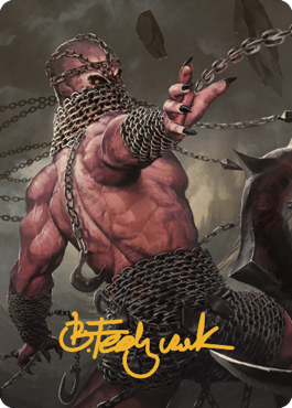 Chain Devil Art Card (Gold-Stamped Signature) [Commander Legends: Battle for Baldur's Gate Art Series] | Silver Goblin