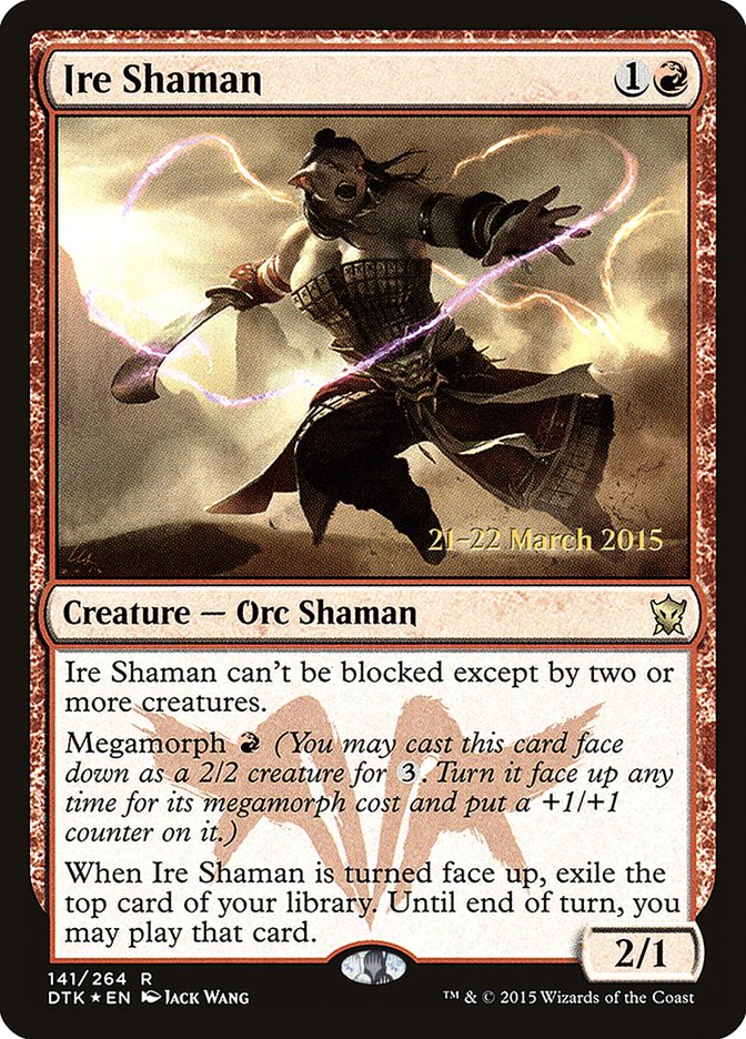 Ire Shaman [Dragons of Tarkir Prerelease Promos] | Silver Goblin