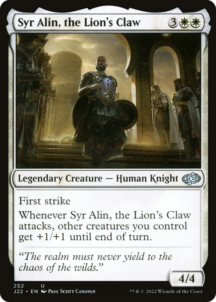 Syr Alin, the Lion's Claw [Jumpstart 2022] | Silver Goblin