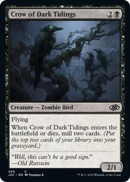 Crow of Dark Tidings [Jumpstart 2022] | Silver Goblin