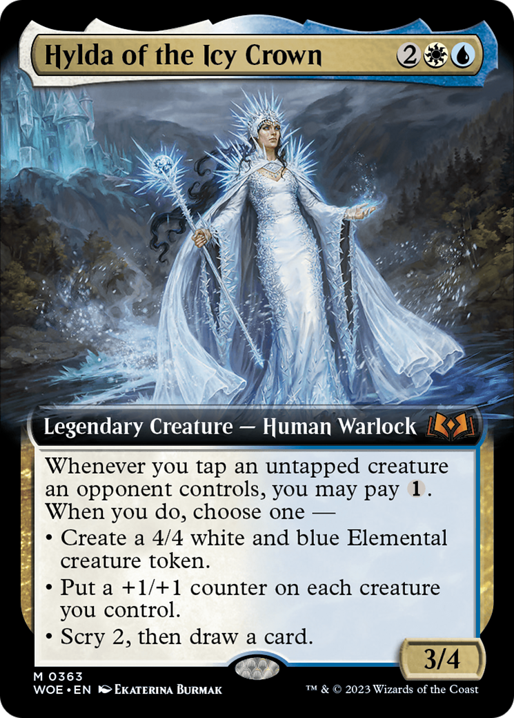 Hylda of the Icy Crown (Extended Art) [Wilds of Eldraine] | Silver Goblin