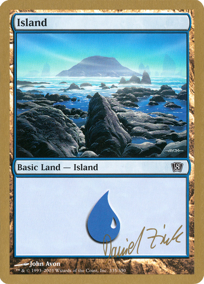 Island (dz335) (Daniel Zink) [World Championship Decks 2003] | Silver Goblin