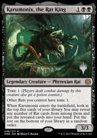 Karumonix, the Rat King (Promo Pack) [Phyrexia: All Will Be One Promos] | Silver Goblin