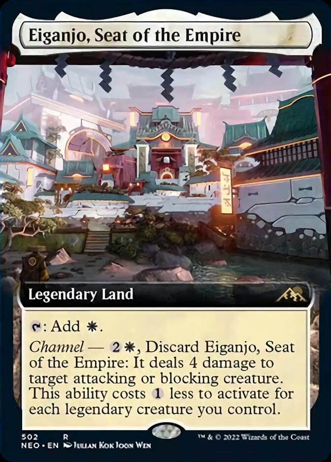 Eiganjo, Seat of the Empire (Extended Art) [Kamigawa: Neon Dynasty] | Silver Goblin