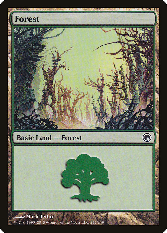 Forest (247) [Scars of Mirrodin] | Silver Goblin