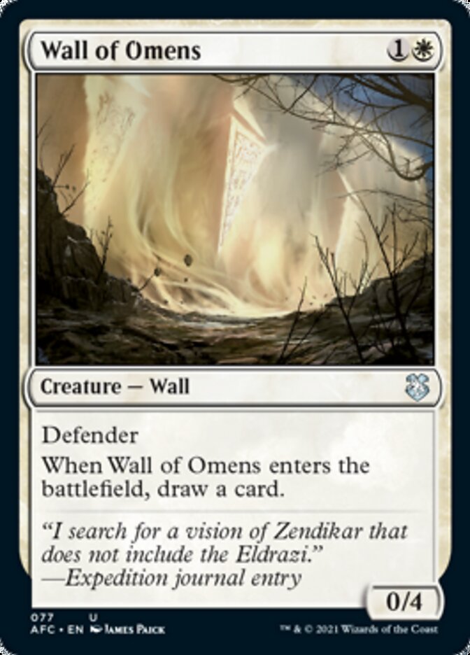 Wall of Omens [Dungeons & Dragons: Adventures in the Forgotten Realms Commander] | Silver Goblin