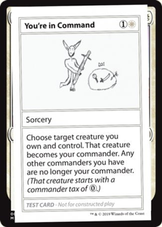 You're in Command (2021 Edition) [Mystery Booster Playtest Cards] | Silver Goblin