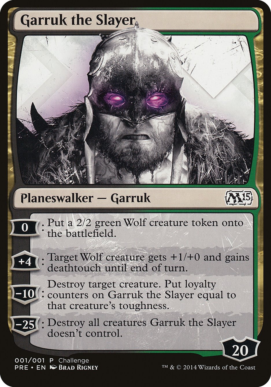 Garruk the Slayer (Prerelease Challenge) [Magic 2015 Prerelease Promos] | Silver Goblin