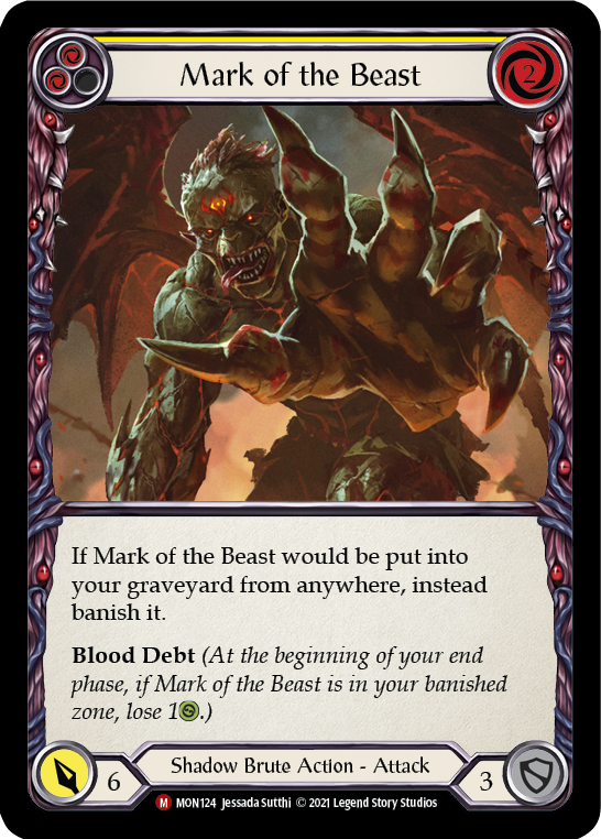 Mark of the Beast [MON124] (Monarch)  1st Edition Normal | Silver Goblin