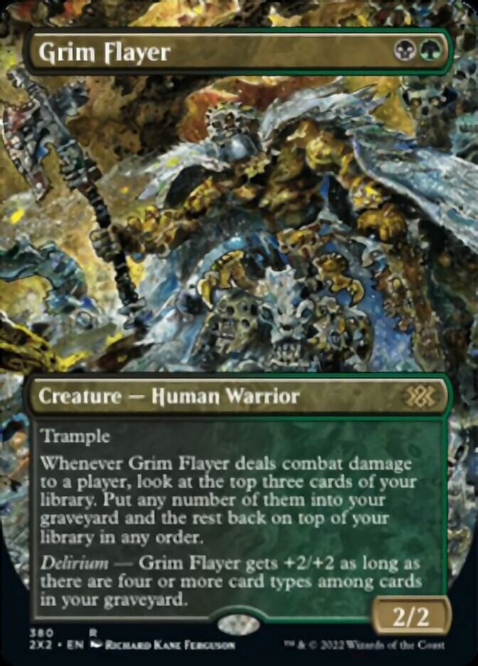 Grim Flayer (Borderless Alternate Art) [Double Masters 2022] | Silver Goblin