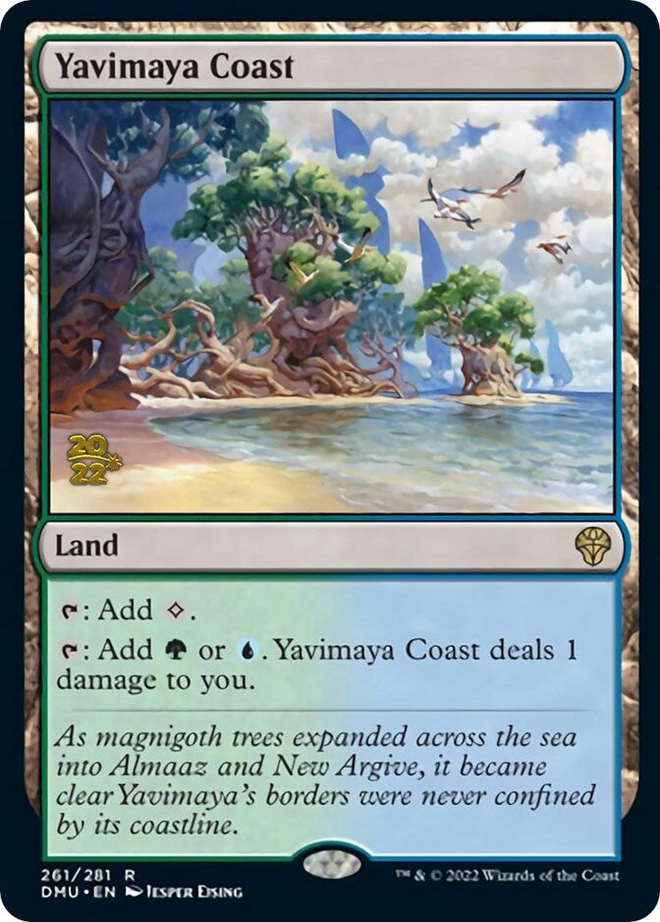 Yavimaya Coast [Dominaria United Prerelease Promos] | Silver Goblin