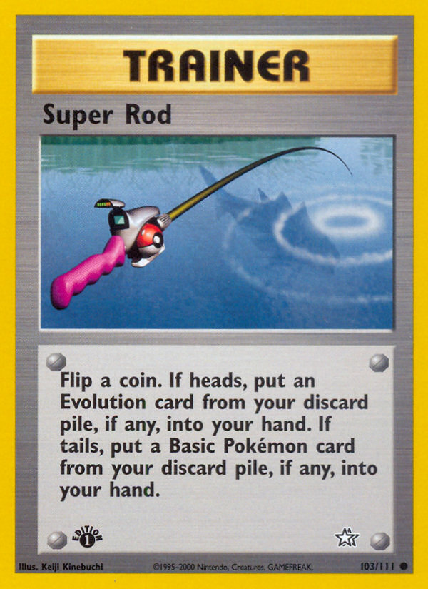 Super Rod (103/111) [Neo Genesis 1st Edition] | Silver Goblin