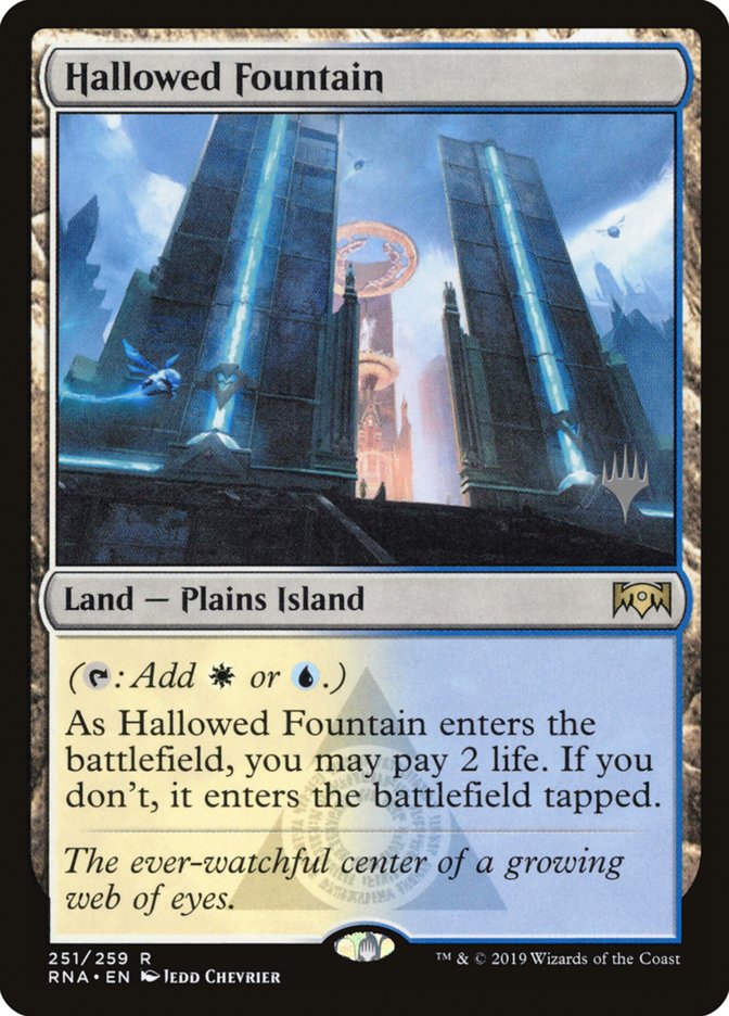 Hallowed Fountain (Promo Pack) [Ravnica Allegiance Promos] | Silver Goblin