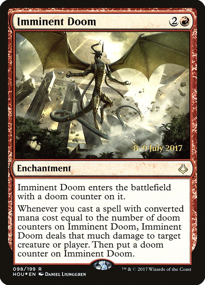 Imminent Doom [Hour of Devastation Prerelease Promos] | Silver Goblin
