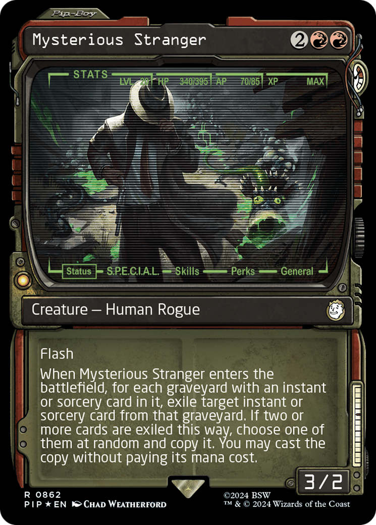 Mysterious Stranger (Showcase) (Surge Foil) [Fallout] | Silver Goblin