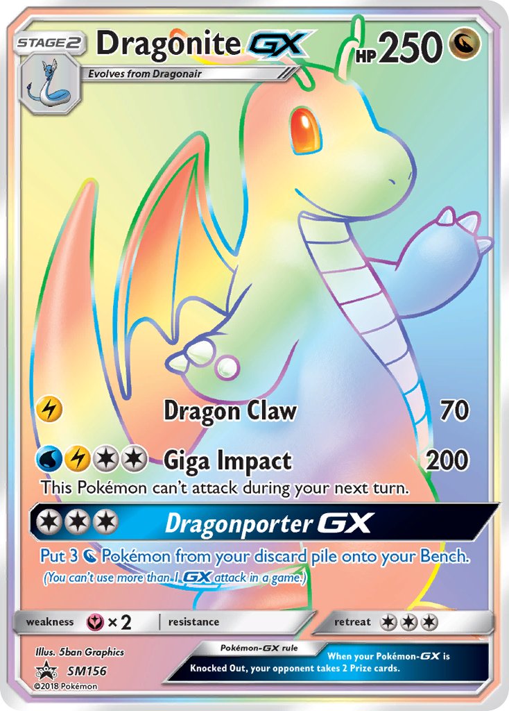 Dragonite GX (SM156) (Jumbo Card) [Sun & Moon: Black Star Promos] | Silver Goblin