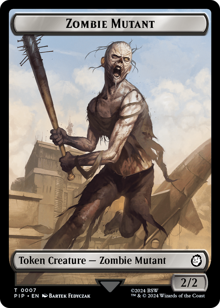 Energy Reserve // Zombie Mutant Double-Sided Token [Fallout Tokens] | Silver Goblin