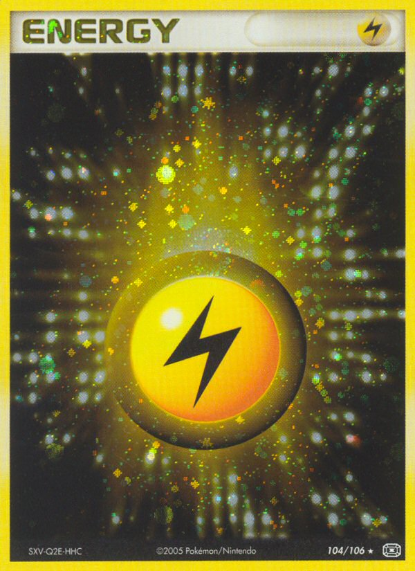 Lightning Energy (104/106) [EX: Emerald] | Silver Goblin