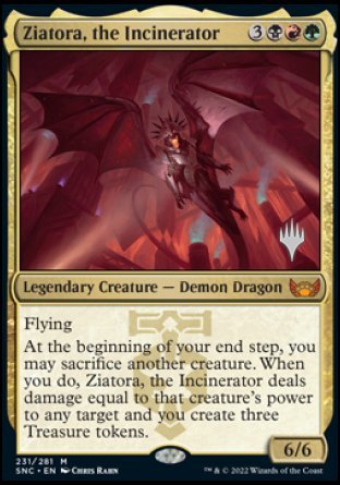 Ziatora, the Incinerator (Promo Pack) [Streets of New Capenna Promos] | Silver Goblin