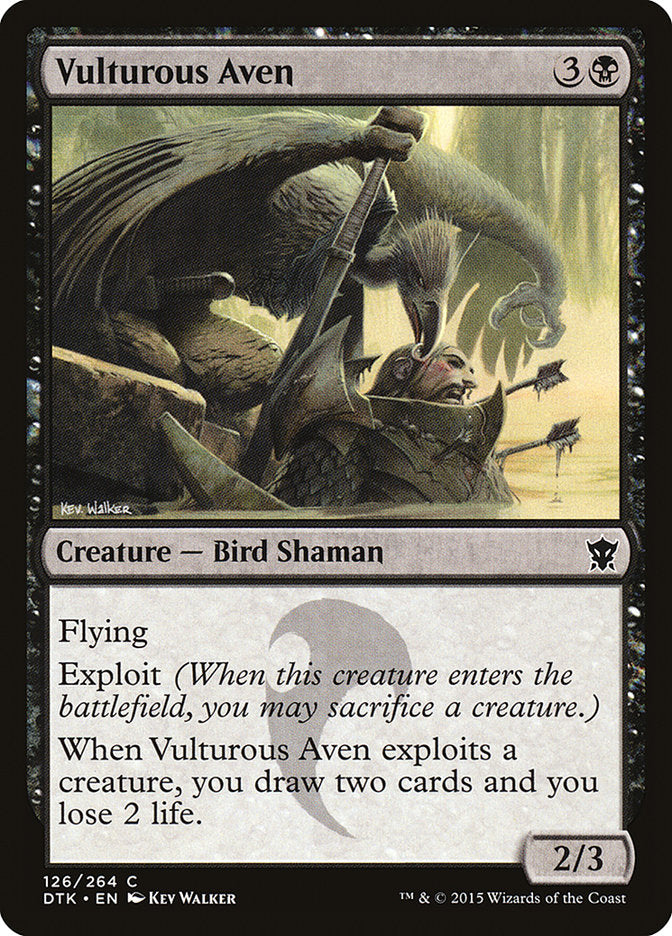 Vulturous Aven [Dragons of Tarkir] | Silver Goblin