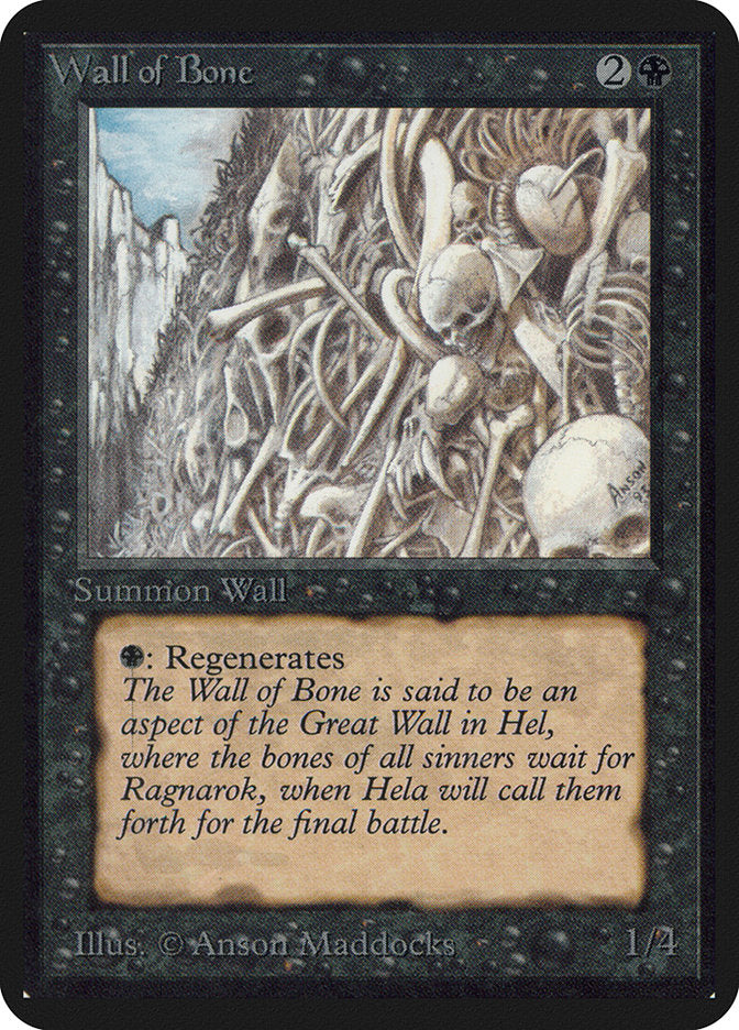 Wall of Bone [Alpha Edition] | Silver Goblin