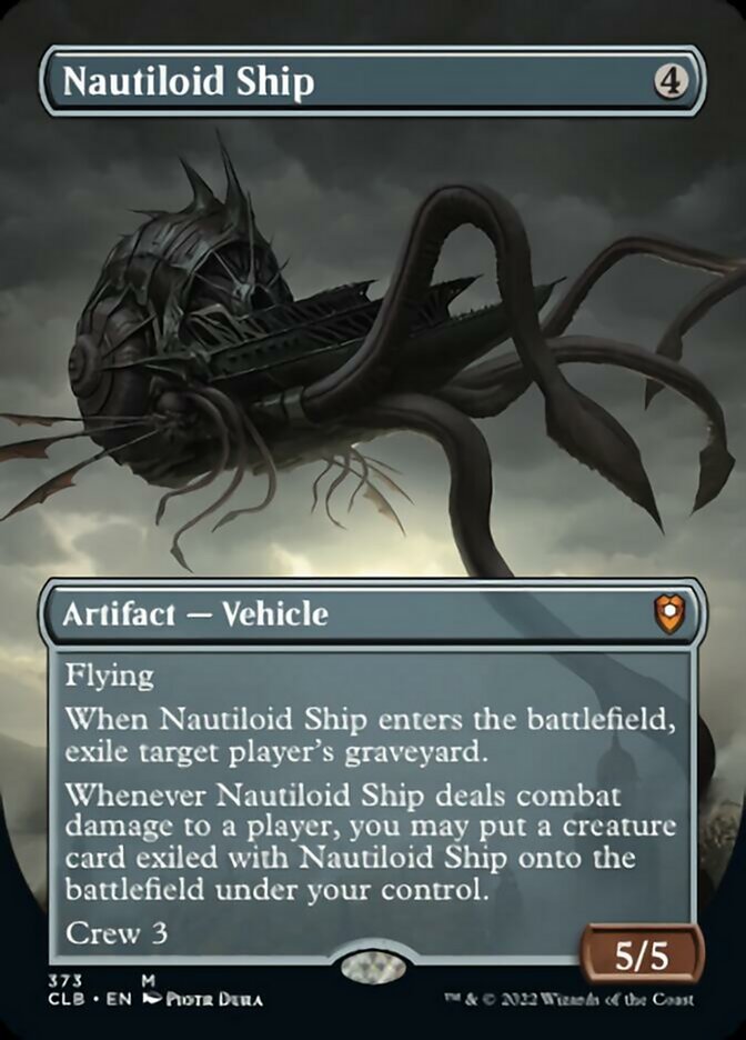 Nautiloid Ship (Borderless Alternate Art) [Commander Legends: Battle for Baldur's Gate] | Silver Goblin