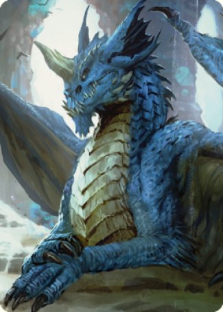 Young Blue Dragon Art Card [Commander Legends: Battle for Baldur's Gate Art Series] | Silver Goblin