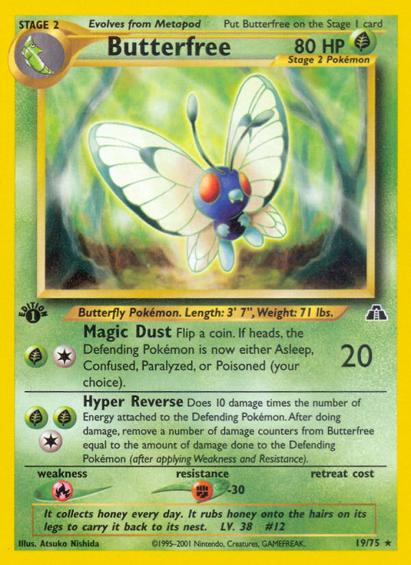 Butterfree (19/75) [Neo Discovery 1st Edition] | Silver Goblin