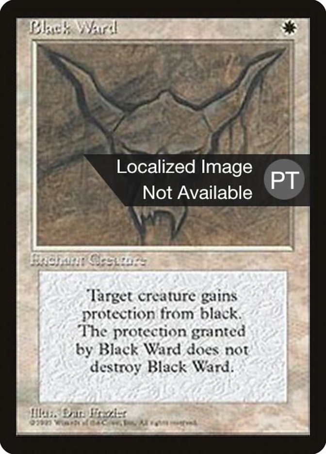 Black Ward [Fourth Edition (Foreign Black Border)] | Silver Goblin