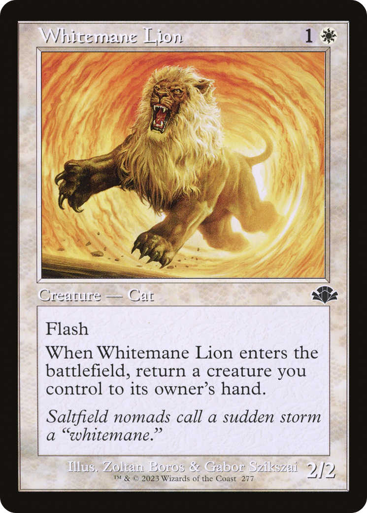 Whitemane Lion (Retro) [Dominaria Remastered] | Silver Goblin