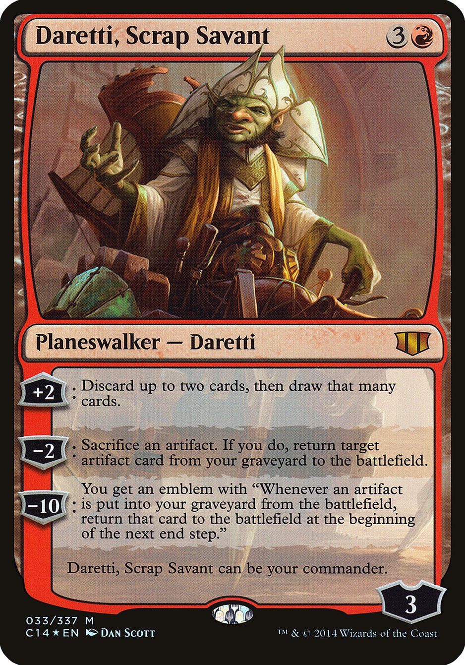 Daretti, Scrap Savant (Oversized) [Commander 2014 Oversized] | Silver Goblin