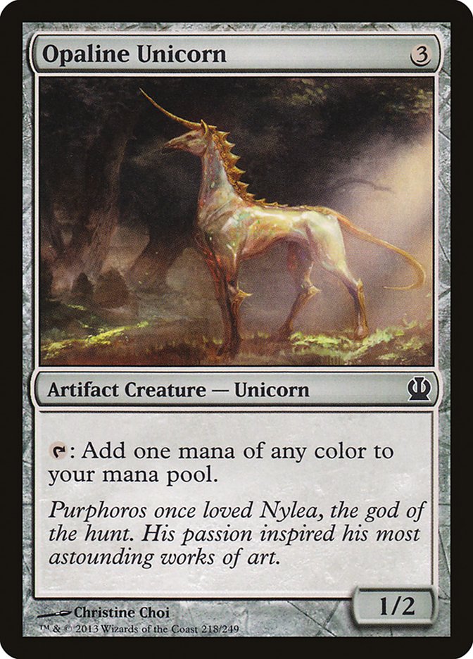 Opaline Unicorn [Theros] | Silver Goblin